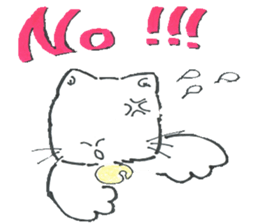 shironeko no kurochan sticker #8887259