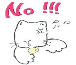 shironeko no kurochan sticker #8887259