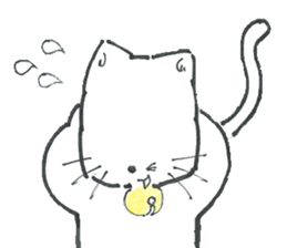 shironeko no kurochan sticker #8887260