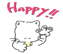 shironeko no kurochan sticker #8887263