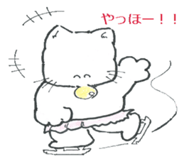 shironeko no kurochan sticker #8887280