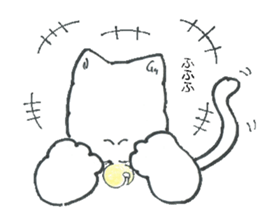 shironeko no kurochan sticker #8887284