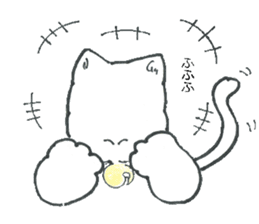 shironeko no kurochan sticker #8887284