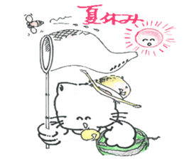 shironeko no kurochan sticker #8887292