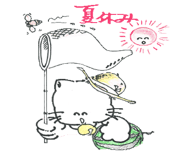 shironeko no kurochan sticker #8887292