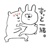 Rabbit sometimes chick, often bear. sticker #8887422