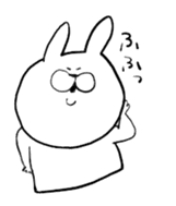 Rabbit sometimes chick, often bear. sticker #8887434