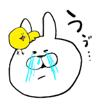 Rabbit sometimes chick, often bear. sticker #8887451