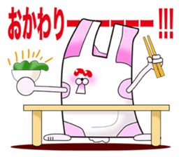 Plastic shopping bag rabbit -3 sticker #8887700