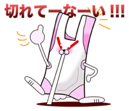 Plastic shopping bag rabbit -3 sticker #8887702