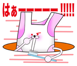 Plastic shopping bag rabbit -3 sticker #8887721