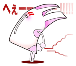 Plastic shopping bag rabbit -3 sticker #8887724