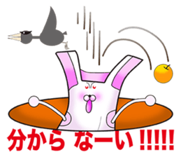 Plastic shopping bag rabbit -3 sticker #8887734