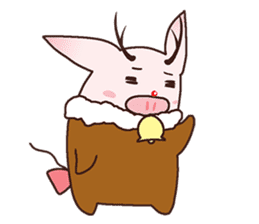 " Tonaboo " of Pukupuku Piglet sticker #8888482