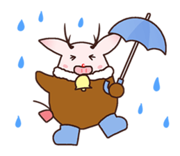 " Tonaboo " of Pukupuku Piglet sticker #8888489