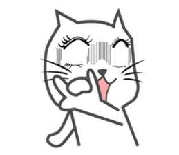 New Year of the cat-and-white bear sticker #8888587