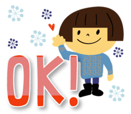 Woman and cat sticker #8888856