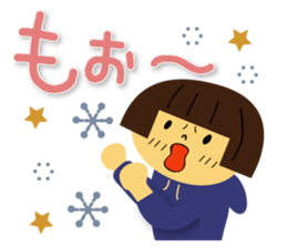 Woman and cat sticker #8888870