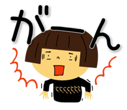 Woman and cat sticker #8888890