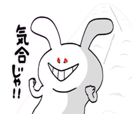 Rabbit who loves snowboarding sticker #8888938