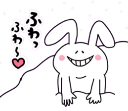 Rabbit who loves snowboarding sticker #8888965