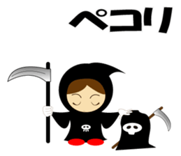 Cute Grim Reaper 2 sticker #8889112