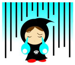 Cute Grim Reaper 2 sticker #8889121