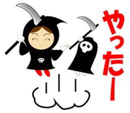 Cute Grim Reaper 2 sticker #8889124