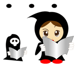Cute Grim Reaper 2 sticker #8889132