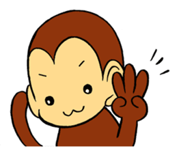 monkey's sticker sticker #8889305