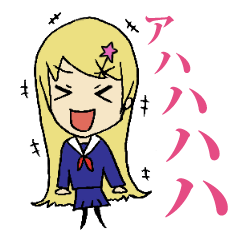 Daily lives of smattering blonde girl