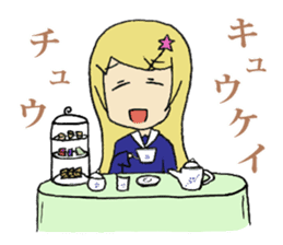 Daily lives of smattering blonde girl sticker #8889443