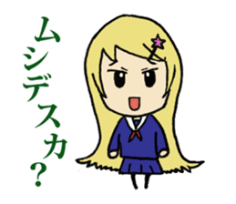 Daily lives of smattering blonde girl sticker #8889445