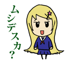 Daily lives of smattering blonde girl sticker #8889445