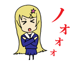 Daily lives of smattering blonde girl sticker #8889451
