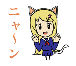 Daily lives of smattering blonde girl sticker #8889473