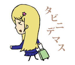 Daily lives of smattering blonde girl sticker #8889476