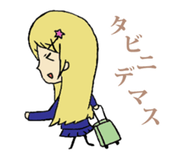 Daily lives of smattering blonde girl sticker #8889476