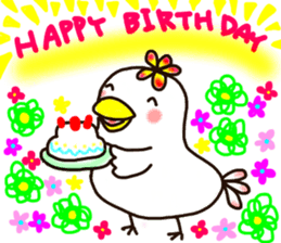 A yellow beak sticker #8889549