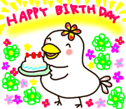 A yellow beak sticker #8889549