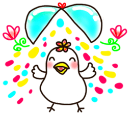 A yellow beak sticker #8889550