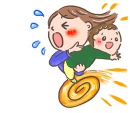 Enjoy your time with your child ! sticker #8890575