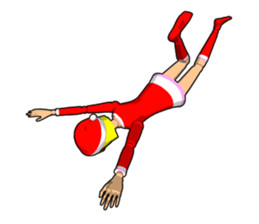 Santa Girl doll sticker #8890606