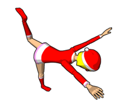 Santa Girl doll sticker #8890614