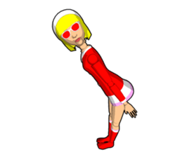 Santa Girl doll sticker #8890621