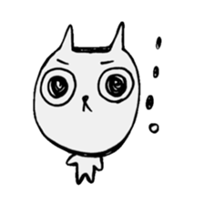 The very big eyes cat. sticker #8891714