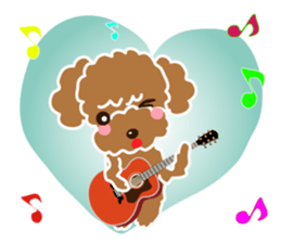 I love poodle. Merry Christmas!! sticker #8892427