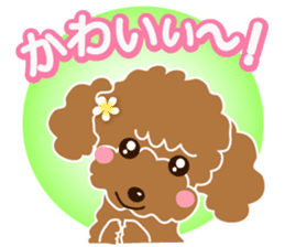 I love poodle. Merry Christmas!! sticker #8892429