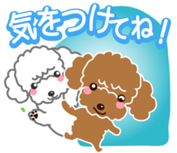 I love poodle. Merry Christmas!! sticker #8892430