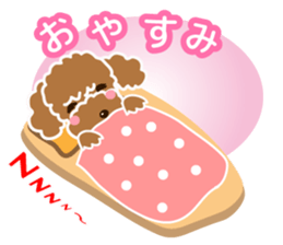 I love poodle. Merry Christmas!! sticker #8892436